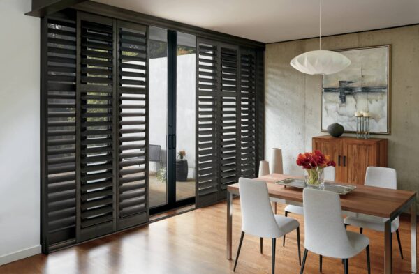 NewStyle Hybrid Shutters - Bypass Open Louver HT Dining