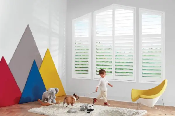 NewStyle Hybrid Shutters - Standard Hinged HT Angle Top Kids Models