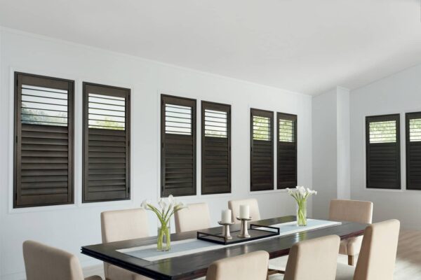 NewStyle Hybrid Shutters - Standard Hinged HT Dining After Split