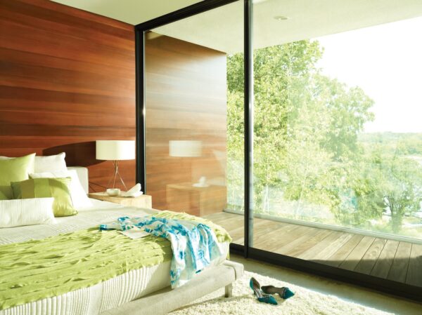 Allustra Duette Honeycomb Shades macon bedroom before