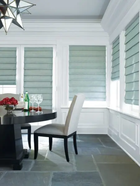 Design Studio Roman Shades Dreamweaver Dining Room