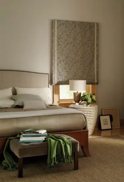Design Studio Roman Shades Masquerade Bedroom