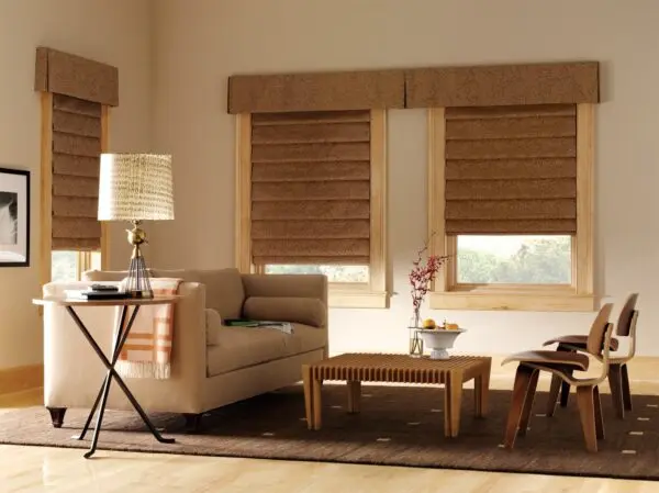 Design Studio Roman Shades Morelos Living Room