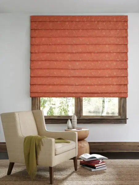 Design Studio Roman Shades Vineyard Front Fabric