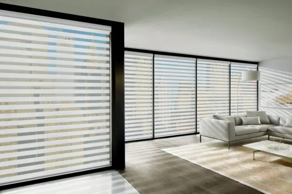 Custom Clutch Buckingham Living Room Shades