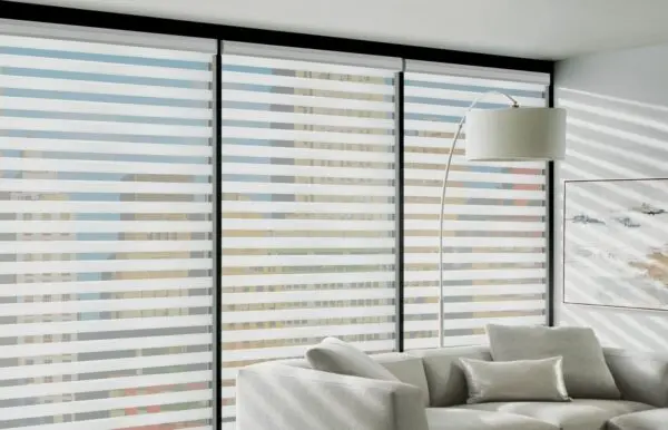 Custom Clutch Buckingham Living Room Shades