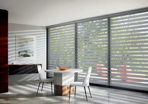 Designer Banded Shades Custom Clutch South Beach Dining Room