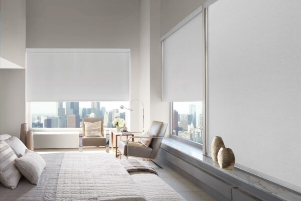 Designer Roller Shades brunswick bedroom