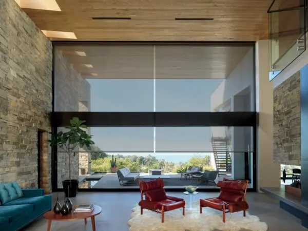 Designer Screen Shades New Orleans Living Room