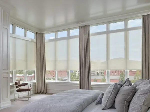 Designer Screen Shades Umbria Bedroom After