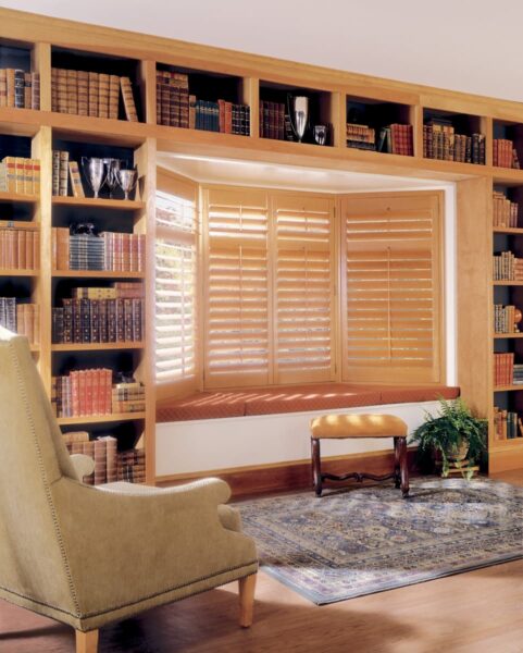 Heritance Hardwood Shutters divider rail den