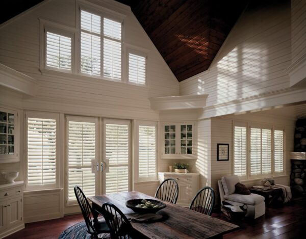 Heritance Hardwood Shutters rustic dining room