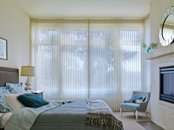 Luminette Privacy Sheers sheer linen bedroom open