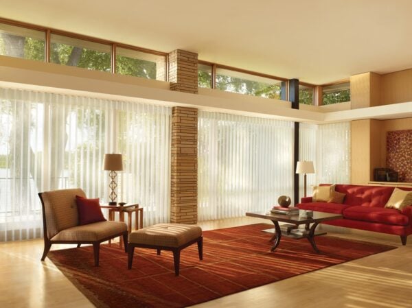 Luminette Privacy Sheers stria living room