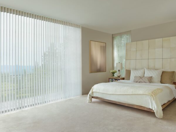 Luminette Privacy Sheers terra bedroom open