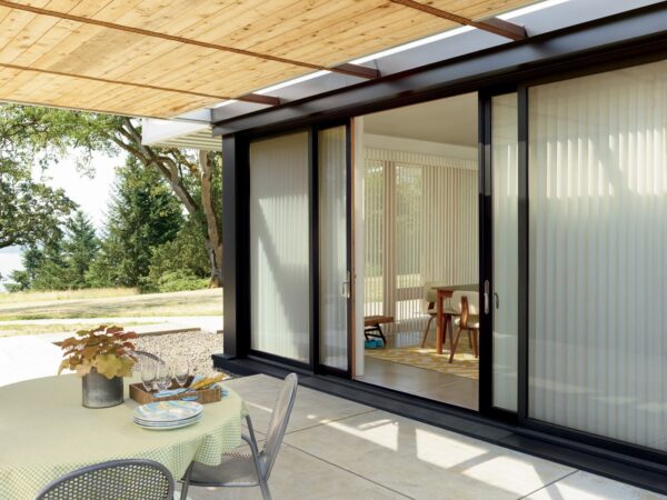 Luminette Privacy Sheers terra dining room patio exterior