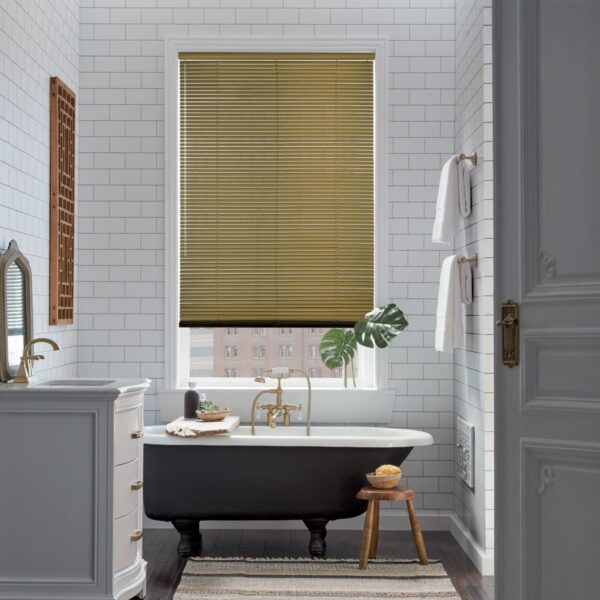 Modern Precious Metals Aluminum Blinds bathroom