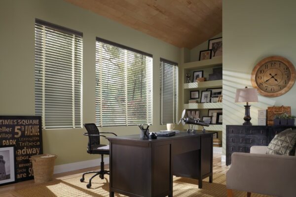 Modern Precious Metals Aluminum Blinds standard cordlock aluminum blinds fabric detail