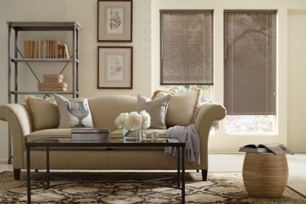 Modern Precious Metals Aluminum Blinds standard cordlock aluminum blinds living room2