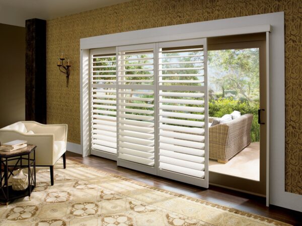 Palm Beach Polysatin Shutters openbypass living room