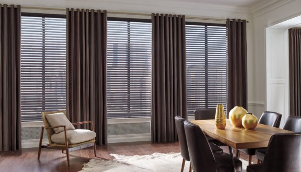 Parkland Wood Blinds holbrook dining room