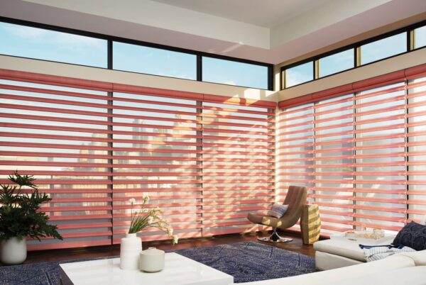 Pirouette Window Shadings satin notalent living room