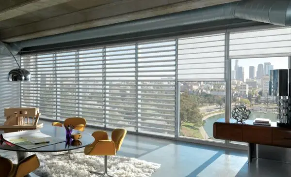 Pirouette Window Shadings satinmetallic officeloft