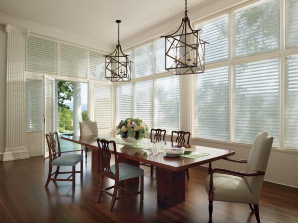 Silhouette Window Shadings india silk dining room