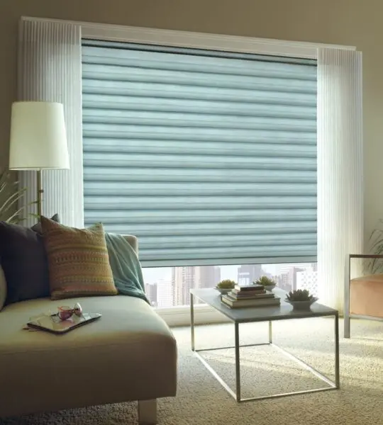 Solera Soft Shades Alexa Living Room
