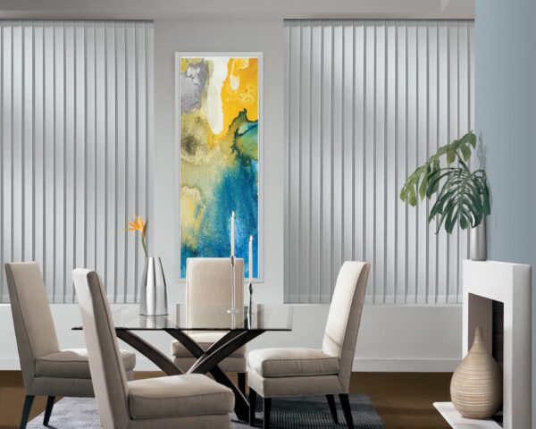 Somner Custom Vertical Blinds permatilt cullen dining room