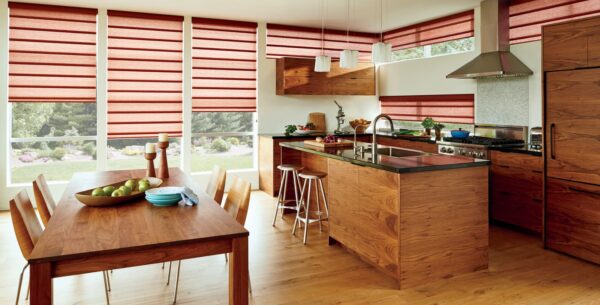 Vignette Modern Roman Shades Jewelstone kitchen