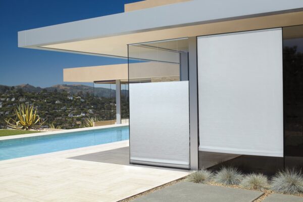 Vignette Modern Roman Shades exterior