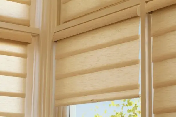 Vignette Modern Roman Shades indiasilk hardware detail
