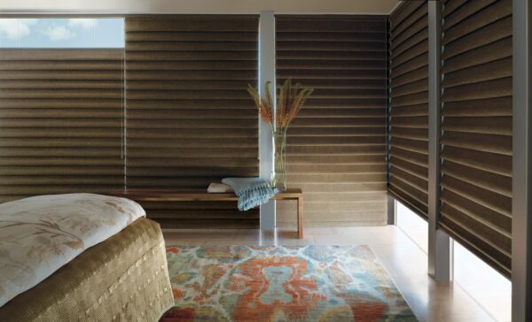 Vignette Modern Roman Shades newportlinen bedroom