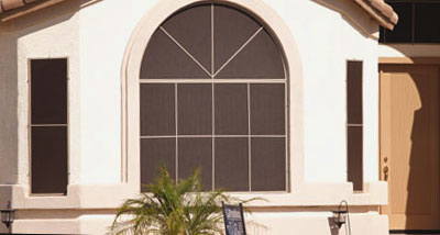 Residential exterior solar screens